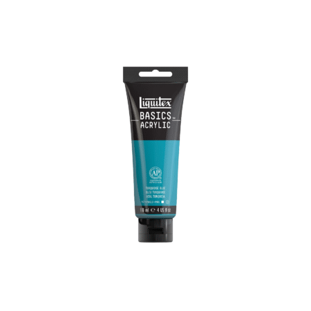 آبی Turquoise آکریلیک BASICS از برند LIQUITEX حجم 118ml