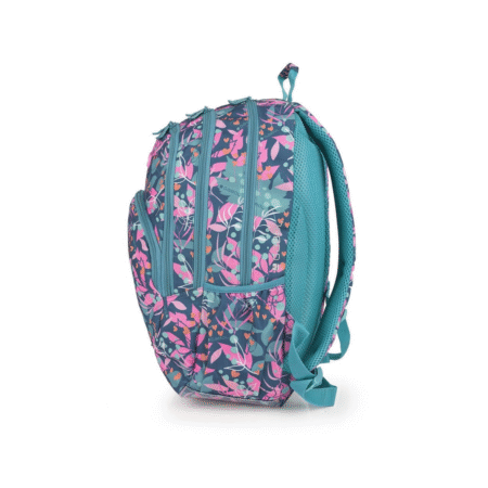 کوله چهار زیپ BRISA از برند GABOL تک رنگ آبی فیروزه ای