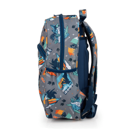 کوله پشتی دو زیپ DRAGON از برند GABOL تک رنگ طوسی