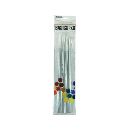 مجموعه 4 تایی قلمو Liquitex مدل Basics کد 692003