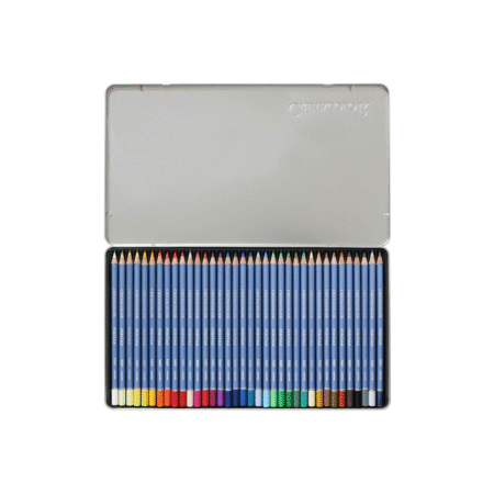 مداد آبرنگ 36 تایی از برند Cretacolor جعبه فلزی