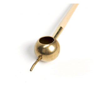 قلم تیان مدل چپقی بدنه چوبی با سری از جنس برنج