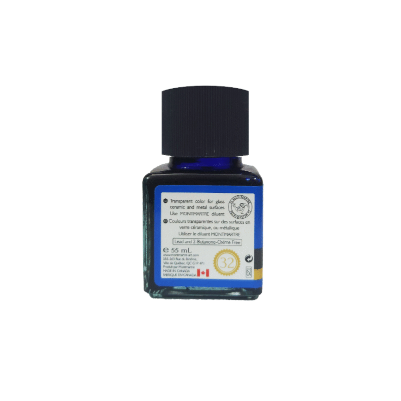 رنگ شیشه مونمارت Blue کد 32 حجم 55 میلی لیتر