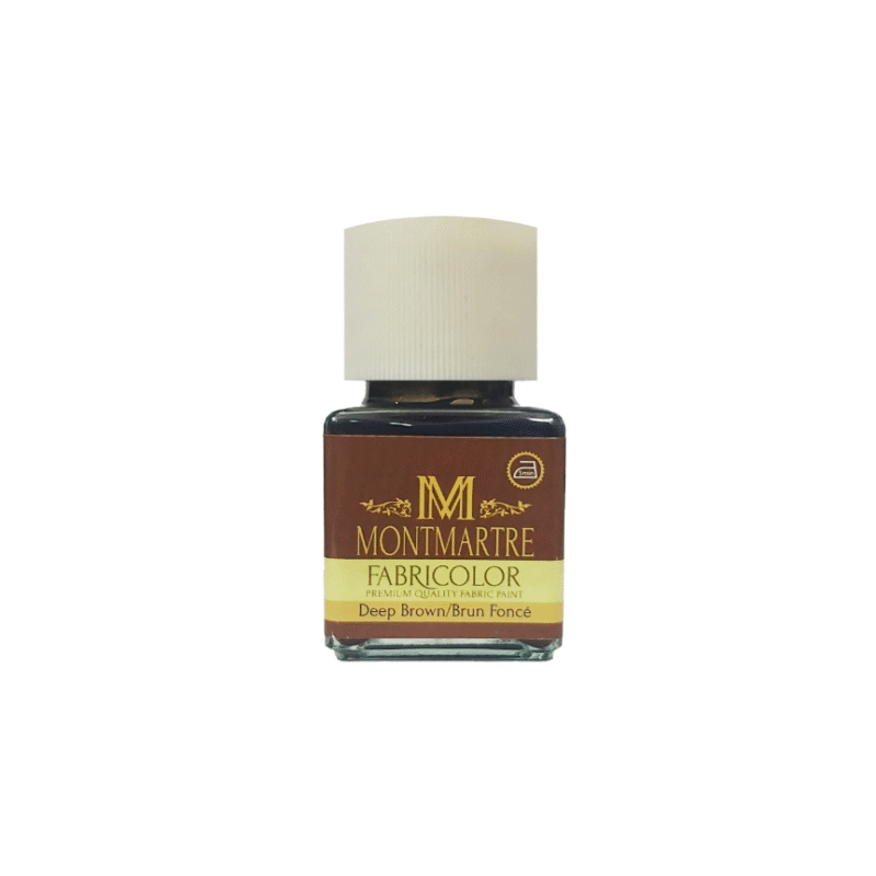 رنگ پارچه مونمارت Deep brown کد 62 حجم 55ml