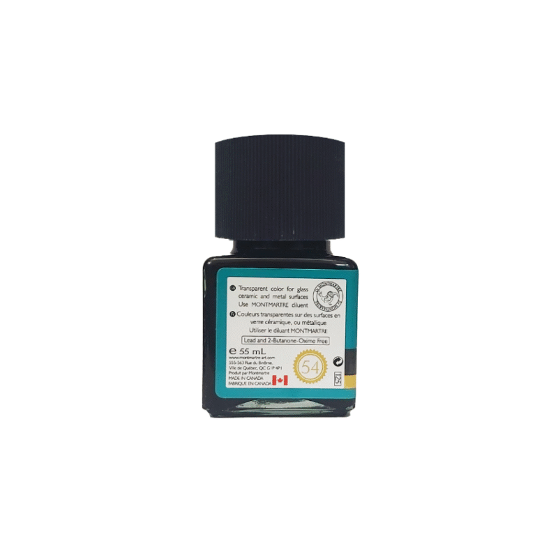 رنگ شیشه مونمارت Turquoise کد 54 حجم 55 میلی لیتر