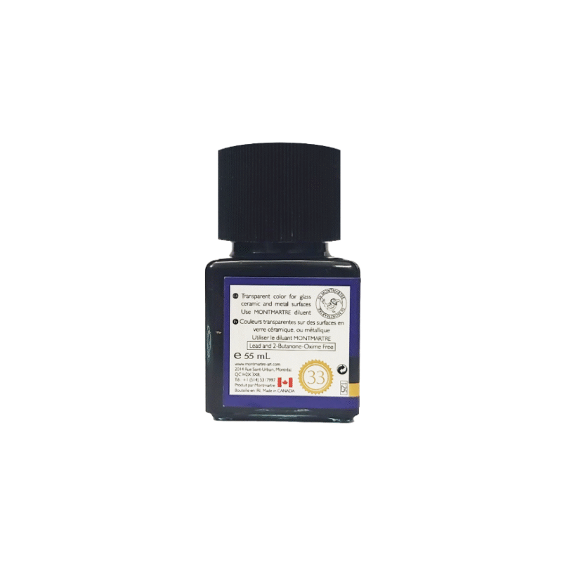 رنگ شیشه مونمارت Blue Violet کد 33 حجم 55 میلی لیتر
