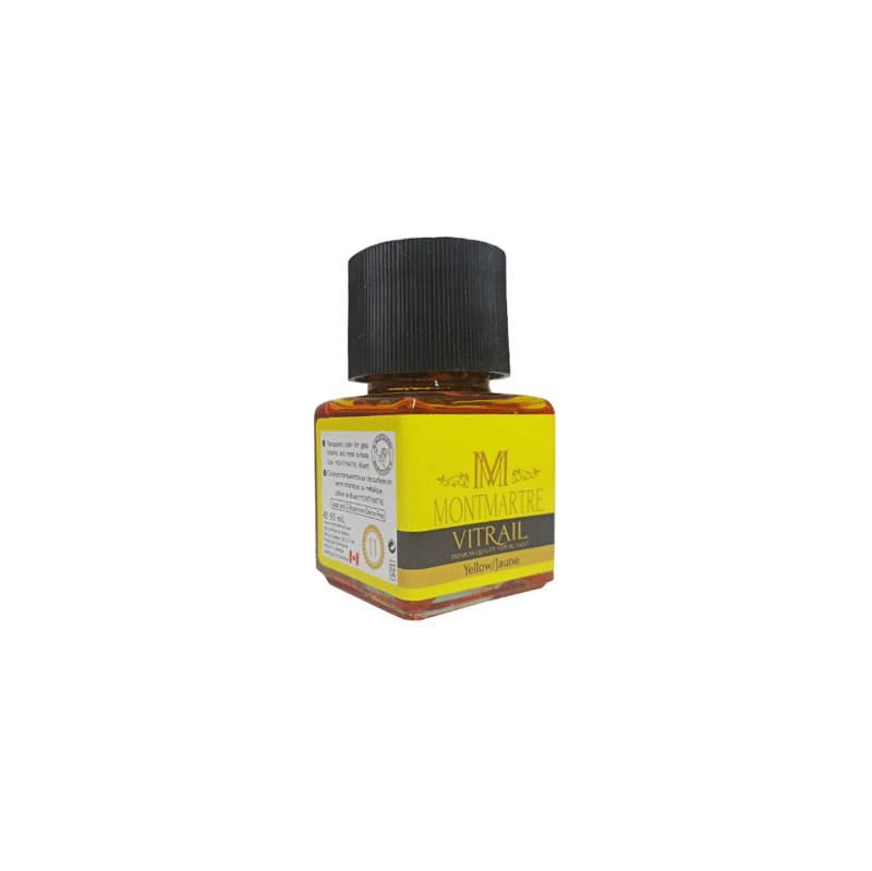 رنگ شیشه مونمارت Yellow کد 11 حجم 55 میلی لیتر