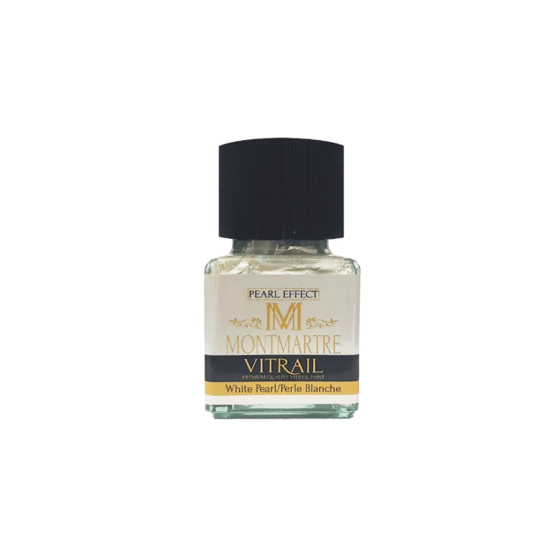 رنگ شیشه مونمارت White pearl کد 74 حجم 55 میلی لیتر
