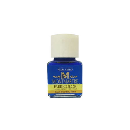 رنگ پارچه مونمارت Pearl blue کد 74 با افکت مرواریدی