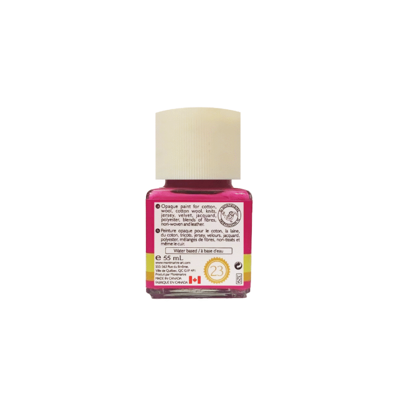 رنگ پارچه مونمارت Magenta کد 23 حجم 55 میلی لیتر