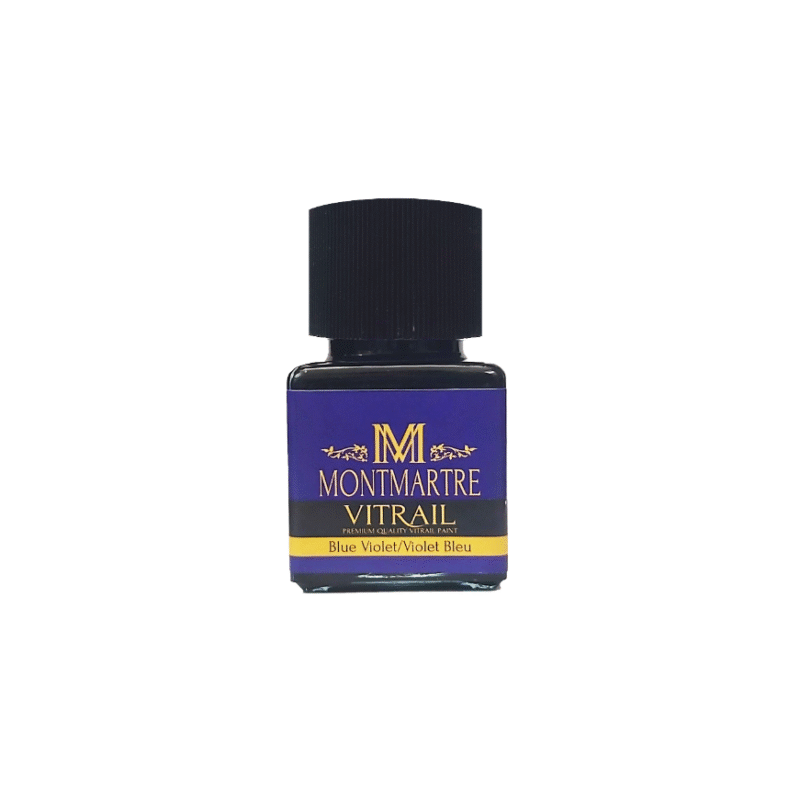 رنگ شیشه مونمارت Blue Violet کد 33 حجم 55 میلی لیتر