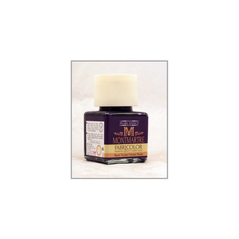 رنگ پارچه مونمارت Pearl violet کد 75 با افکت مرواریدی