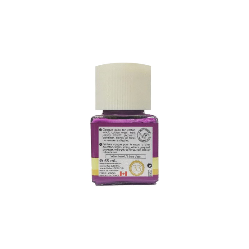 رنگ پارچه مونمارت Violet کد 33 حجم 55 میلی لیتر