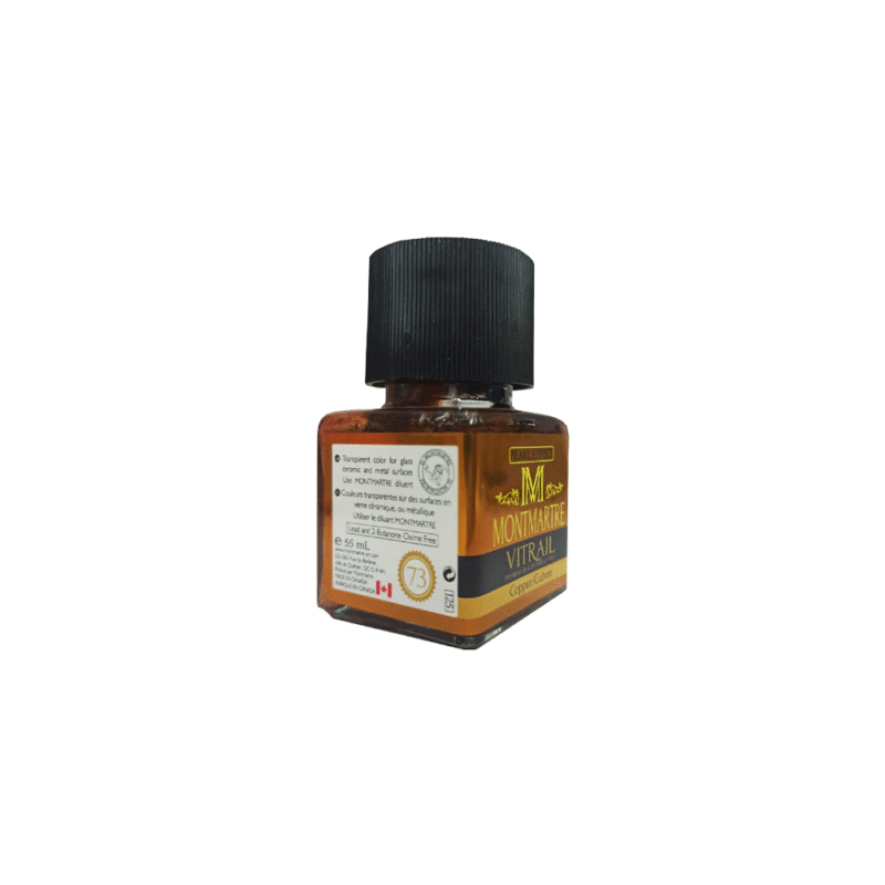 رنگ شیشه مونمارت Copper pearl کد 73 حجم 55 میلی لیتر