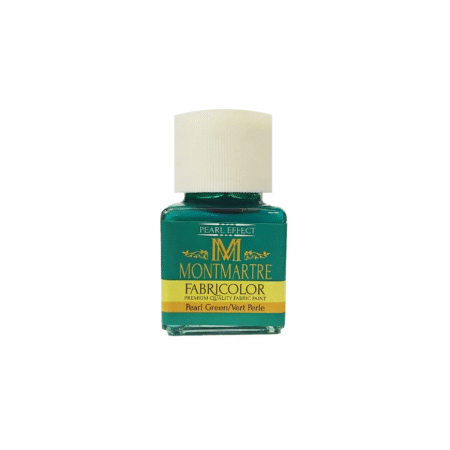 رنگ پارچه مونمارت Pearl green کد 76 با افکت مرواریدی