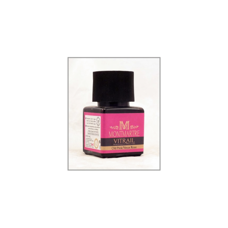 رنگ شیشه مونمارت Old pink کد 42 حجم 55 میلی لیتر