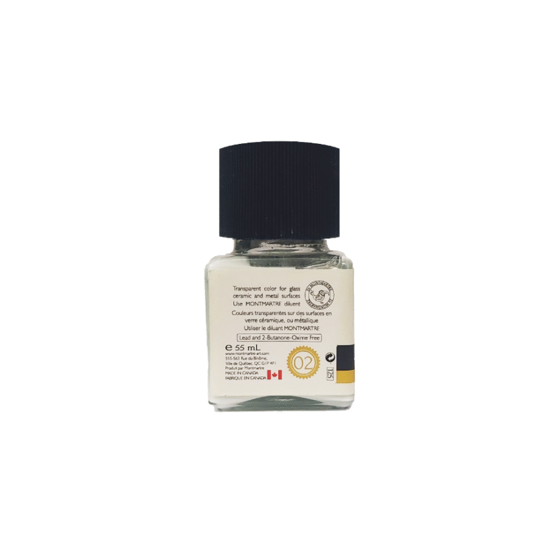 رنگ شیشه مونمارت White کد 02 حجم 55 میلی لیتر