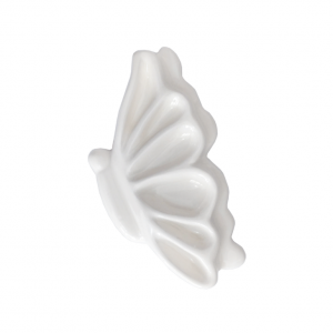 پالت سرامیکی طرح پروانه با لعاب سفید مناسب رنگ و آبرنگ