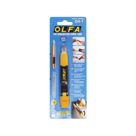 کاتر کوچک مدل DA-1 از برند Olfa با محفظه تیغ شکن