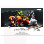 مجموعه 106 تایی Rembrandt از برند LYRA با جعبه چوبی