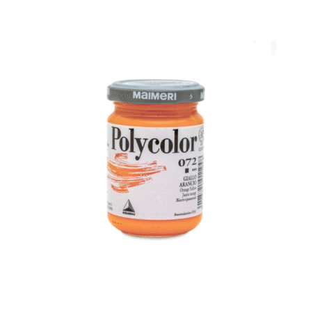 رنگ پلی کالر Orange Yellow برند Maimeri حجم 140ml