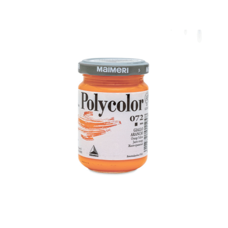 رنگ پلی کالر Orange Yellow برند Maimeri حجم 140ml