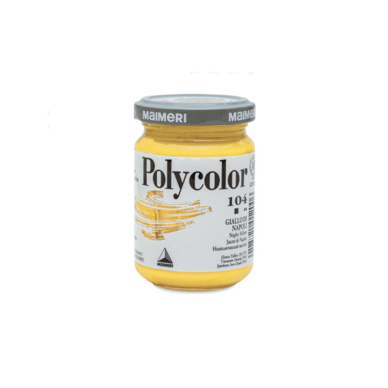 رنگ پلی کالر Naples Yellow برند Maimeri حجم 140ml
