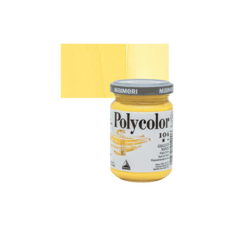رنگ پلی کالر Naples Yellow برند Maimeri حجم 140ml