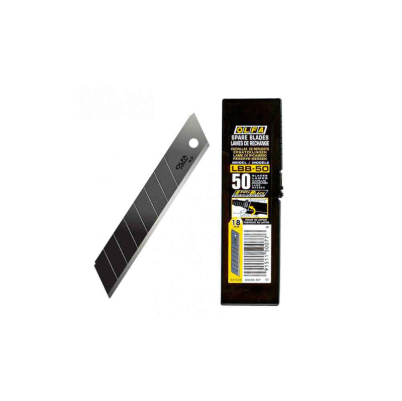 تیغ کاتر بزرگ مدل LBB-50 از برند Olfa تعداد 50 عددی