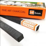 زغال چوبی مدل HB Medium نیترام بسته 5 تایی 5mm