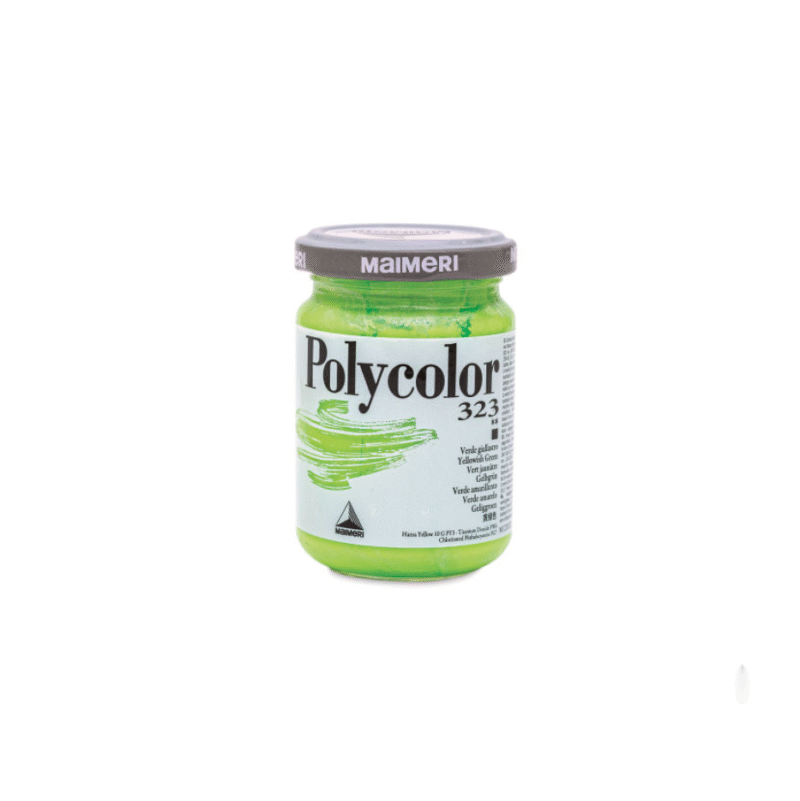 رنگ پلی کالر Yellowish Green برند Maimeri حجم 140ml