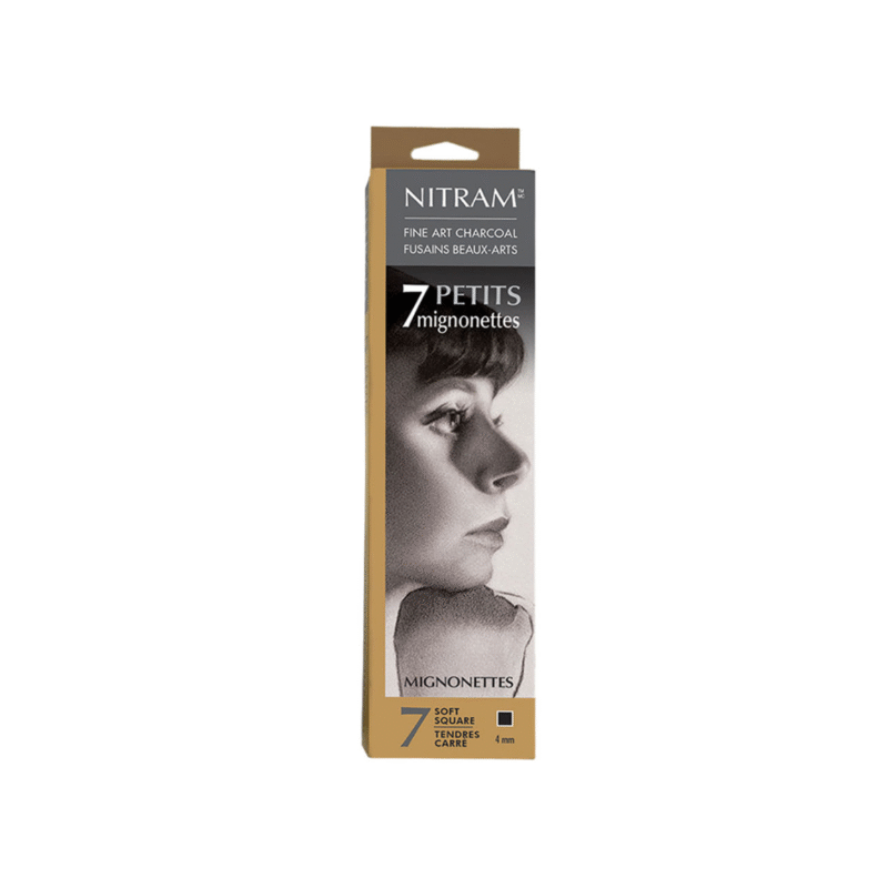 زغال چوبی 4mm نیترام بسته 7 تایی SOFT ROUND