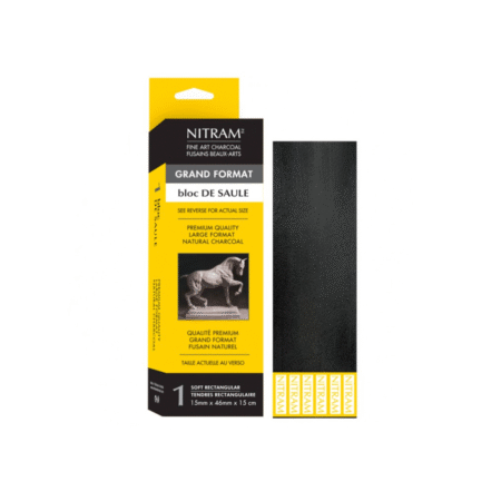 بلوک مستطیلی زغال چوبی نیترام سایز بزرگ بسته 1 عددی