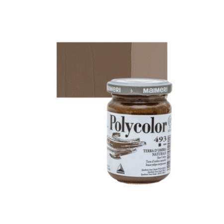 رنگ پلی کالر Raw Umber برند Maimeri حجم 140ml