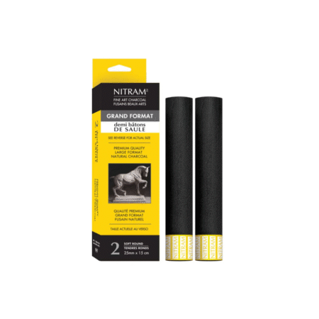 بلوک استوانه ای زغال چوبی نیترام سایز متوسط بسته 2 عددی