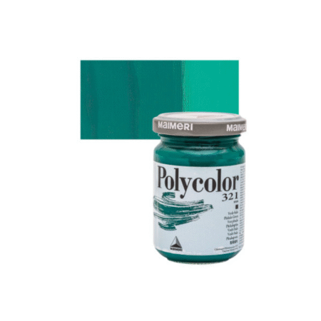 رنگ پلی کالر Phthalo Green برند Maimeri حجم 140ml