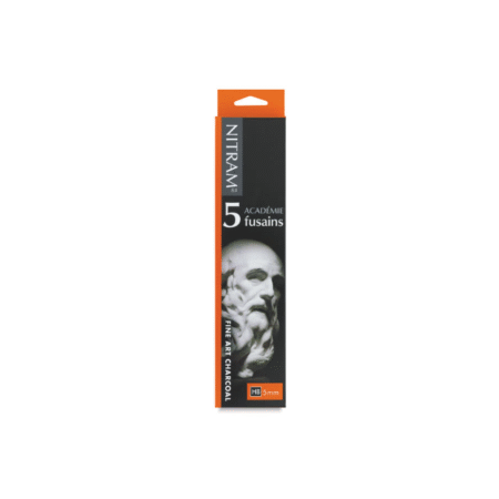 زغال چوبی مدل HB Medium نیترام بسته 5 تایی 5mm