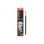 زغال چوبی مدل HB Medium نیترام بسته 5 تایی 5mm