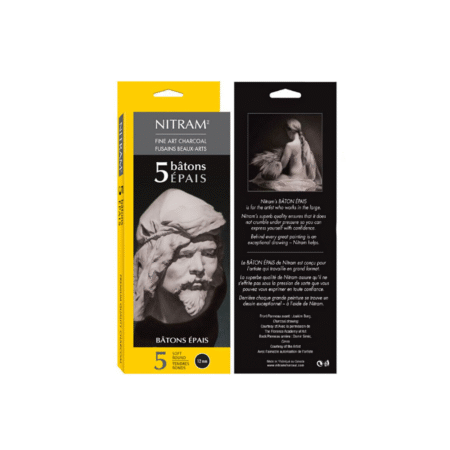 زغال چوبی 12mm نیترام بسته 5 تایی SOFT ROUND