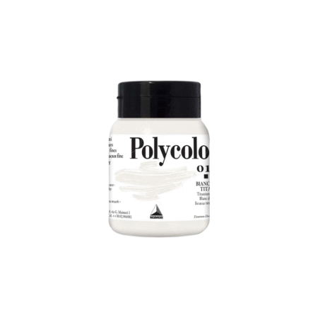 رنگ پلی کالر Titanium White برند Maimeri حجم 500ml