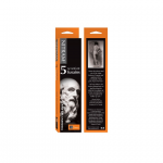زغال چوبی مدل HB Medium نیترام بسته 5 تایی 5mm