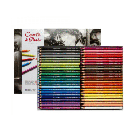 مداد پاستل کنته پاریس مجموعه 48 رنگ جعبه فلزی