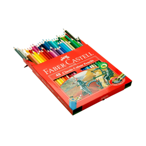 مداد رنگی 48 رنگ فابرکاستل مدل Classic جعبه مقوایی