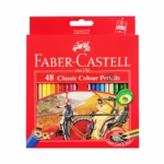 مداد رنگی 48 رنگ Fabercastell مدل Classic - جعبه مقوایی - با تراش