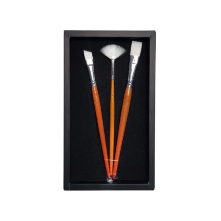 ست سه تایی قلمو مستر با مو مصنوعی در سه شکل