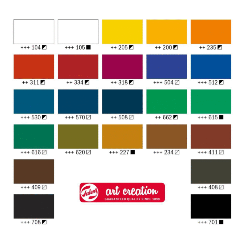 رنگ روغن 24 رنگ تالنز Talens Art Creation حجم 12ml