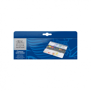  آبرنگ 12 رنگ Cotman برند Winsor & Newton جعبه فلزی