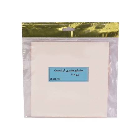 ورق طلا 100 برگ سایز 14 × 14 سانتی متر پوستی دار