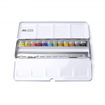  آبرنگ 12 رنگ Cotman برند Winsor & Newton جعبه فلزی