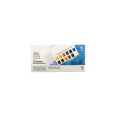 مجموعه 13 عددی آبرنگ  Cotman برند Winsor & Newton در 12 رنگ